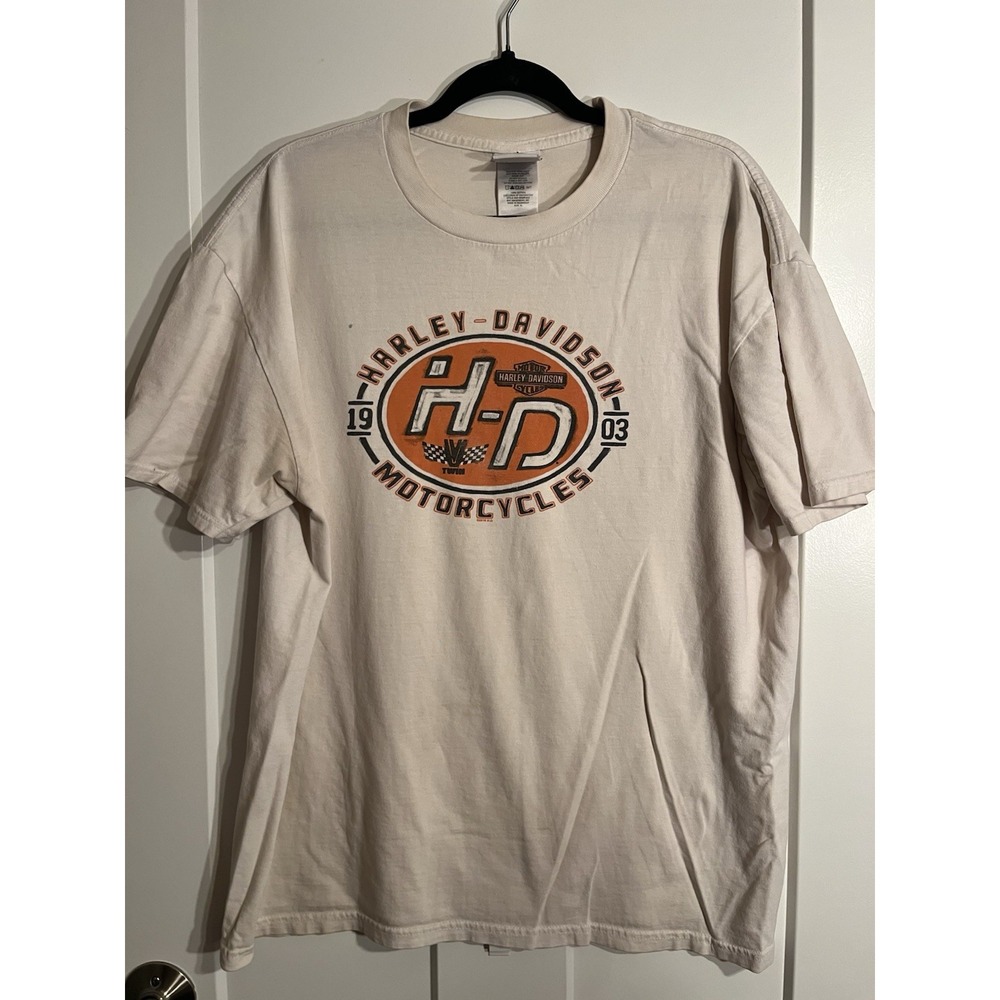 Harley Davidson Surf City Huntington Beach CA T Shirt Mens XL 2010 Motorcycle